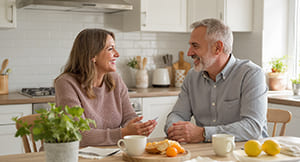 Respektvolle Kommunikation in Ehe und Partnerschaft am Küchentisch