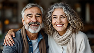 Glückliches Paar nach erfolgreicher Mediation