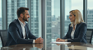 Aktives Zuhören in einem professionellen Gespräch