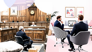 Dilemma zwischen Recht und Mediation 