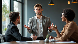 Selbstbewusste Körpersprache beim Grenzen setzen