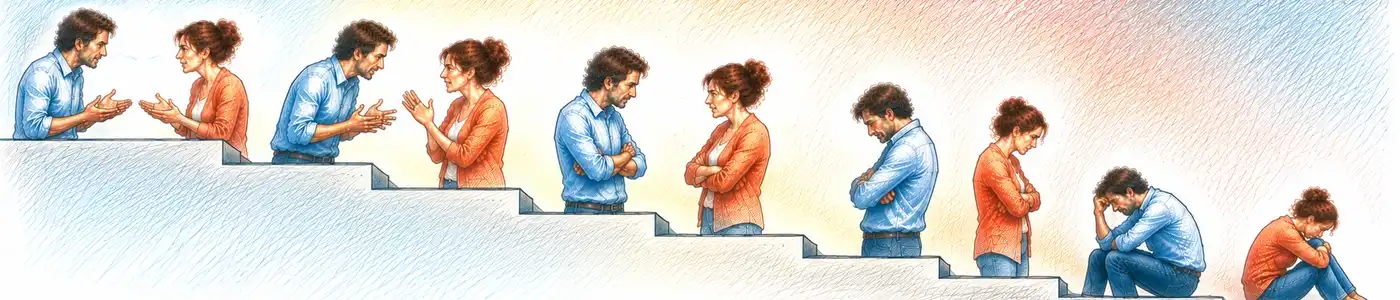 Eskalationsstufen nach Glasl im Konfliktmanagement