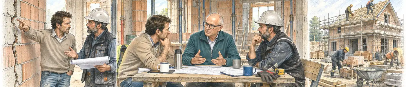 Baumediation bei Konflikten während eines Bauvorhabens