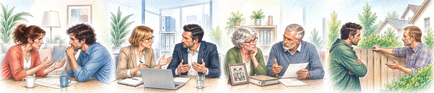 Mediation bei Konflikten in Familie, Beruf, Erbschaft und Nachbarschaft